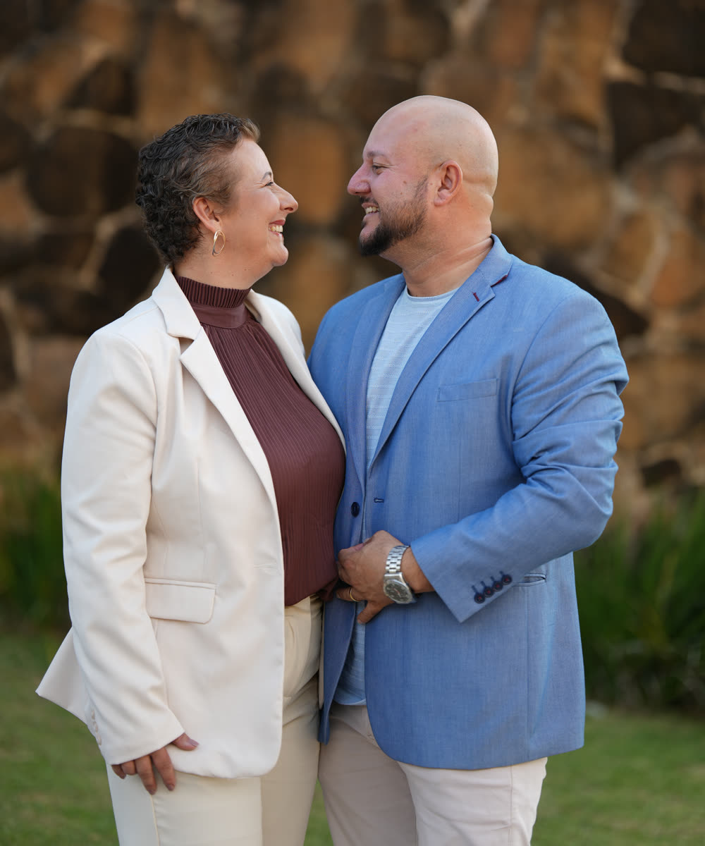Vanessa e o esposo